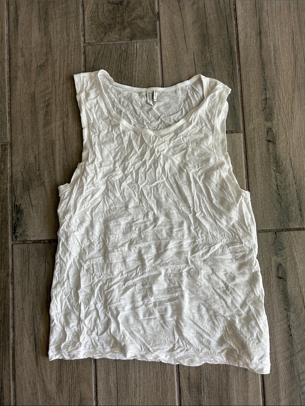 Women’s White Sleeveless Tank Top - Lightweight Everyday Layer